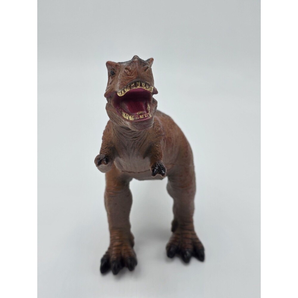 Tyrannosaurus Rex T-Rex 13” Figure Soft Brown Plastic Rubber Toys